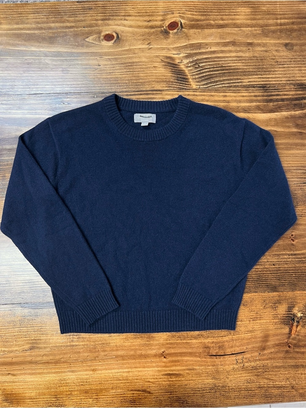 J. Crew Perfect cashmere crewneck in Navy Blue Size XXS - Picture 4 of 10